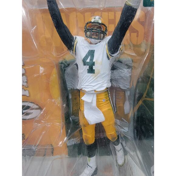 McFarlane BRETT FAVRE 2 White Variant Green Bay Packers NFL Figure 2003 Series 7 - Picture 5 of 5
